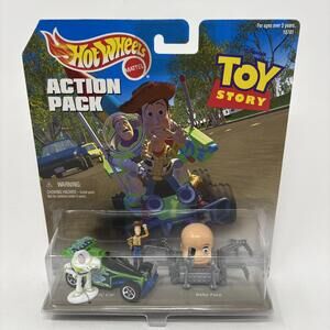 Hot Wheels Disney Pixar Toy Story Action Pack Woody Buzz Lightyear RC Car Baby
